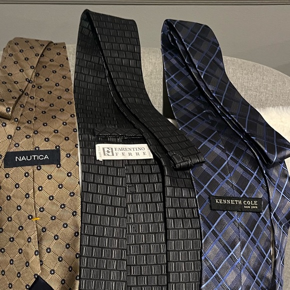3 Ties for the Price of 1 Kenneth Cole, Nautica, & Farentino Ferre Great shape! - Picture 2 of 4